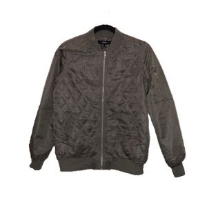 Olive Green Bomber Jacket